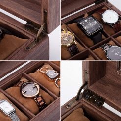 12 Slot Watch Box Organizer Watch Case 5 3