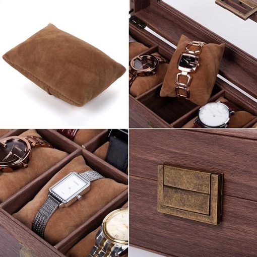 12 Slot Watch Box Organizer Watch Case - Image 2
