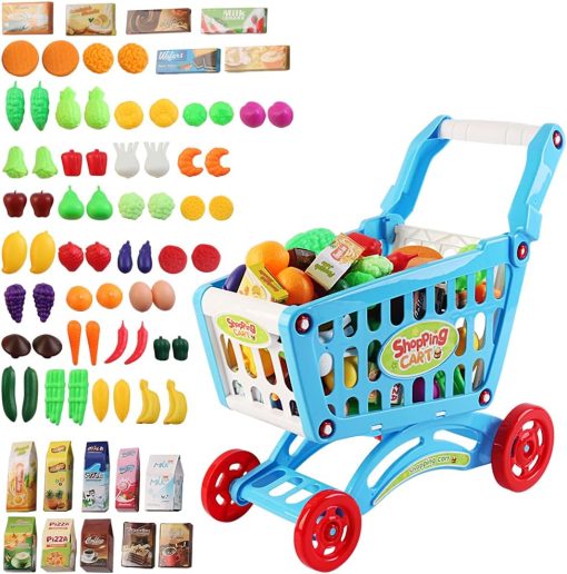 Kids Shopping Cart Trolley Play Set - Image 2