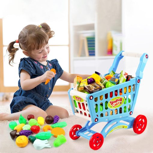 Kids Shopping Cart Trolley Play Set
