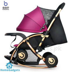 Baobaohao Baby Stroller Pram C3 Purple – 2 in 1 Stroller with Rocking Chair