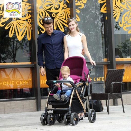 Baobaohao Baby Stroller Pram C8 Purple - Image 3