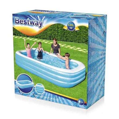 Bestway Blue Ractangular Pool 54009 - Image 2