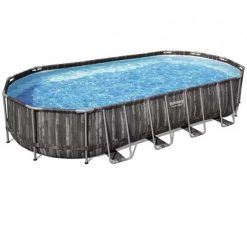 Bestway Power Steel Metal Frame Oval Pool 5611T