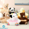 Cartoon Plush Sofa Chair Bed
