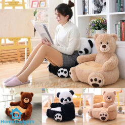 Cartoon Plush Sofa Chair Bed – Teddy Bear, Panda, Unicorn & Duck Kids Seater Toy 6 Cartoon Plush Sofa Chair Bed