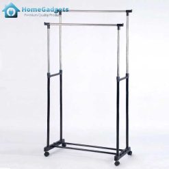 Double Pole Stainless Steel Cloth Rack