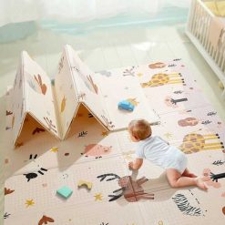 Foldable Baby Play Mat For Children Surface Activity Kids Carpet For Nursery Room