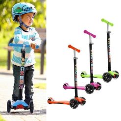 Foldable Flashing Wheel Kids Scooter