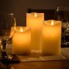 LED Candles Battery Operated Flickering Flame Set of 3 2 1 homegadgets.pk