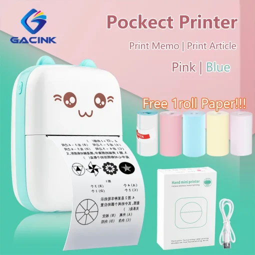 Mini Portable Pocket Thermal Wireless Bluetooth Printer