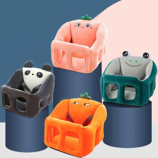 Multifunctional Cute Portable Baby Support Seat Learn to Sit & Play Soft Chair - Image 2