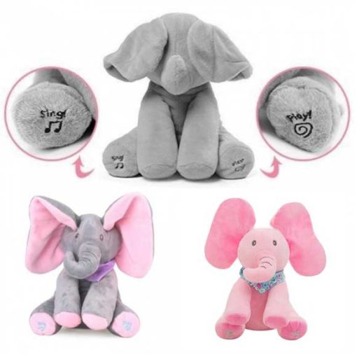 Peek a Boo Musical Elephant Soft Toy - Image 2