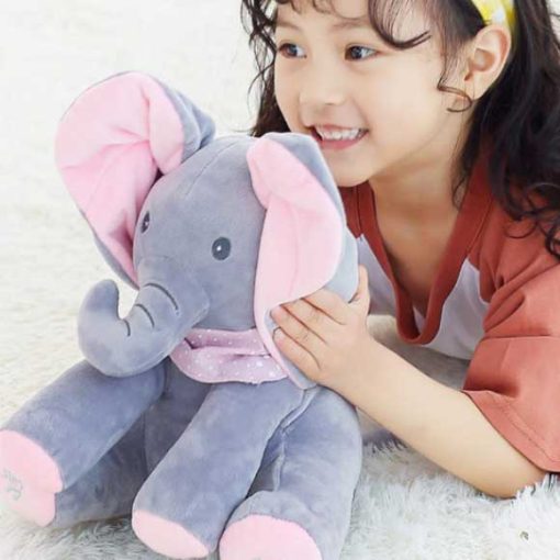 Peek a Boo Musical Elephant Soft Toy