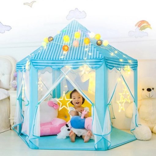 Princess Castle Fairy House Kids Tent - Image 3