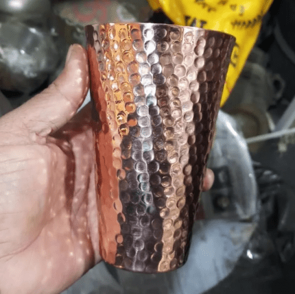 Pure Copper Glass Tumbler Capacity 450ml