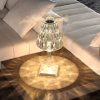 Vimite Touch Led Table Light Lamp USB Rechargeable 3 Colors Dimming Crystal Diamond Desk Lamp Lampshade Night Light for Bedroom Room Bedside Home Decoration 6 1