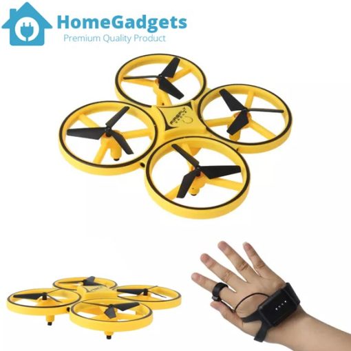 Watch Control Flying Hand Induction Drone Helicopter