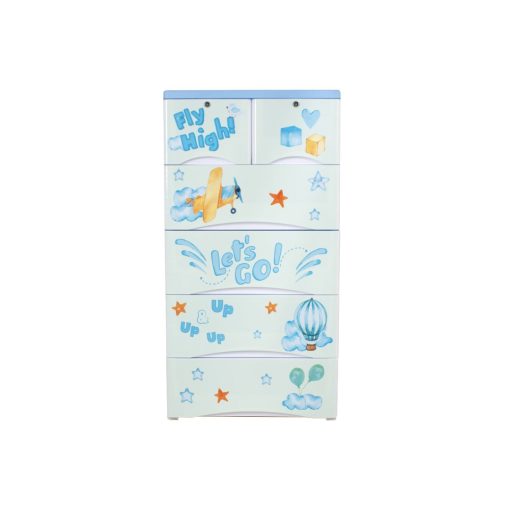 Phoenix Orchid Fly High Plastic drawers 4+2 - Image 2