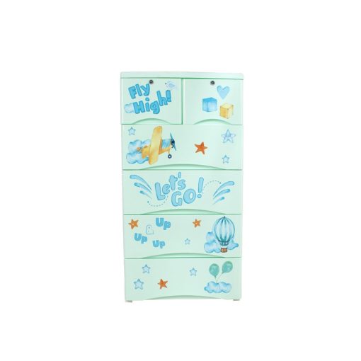 Phoenix Orchid Fly High Plastic drawers 4+2 - Image 4