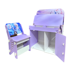 Kids Frozen Wooden Study Table Chair Set