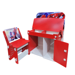 Wooden Spiderman Study Table Chair Set