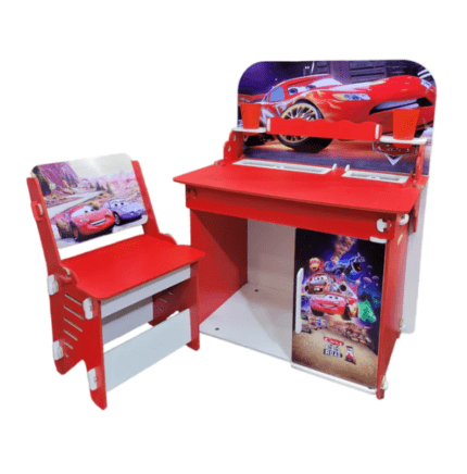 Wooden Cars Study Table Chair Set