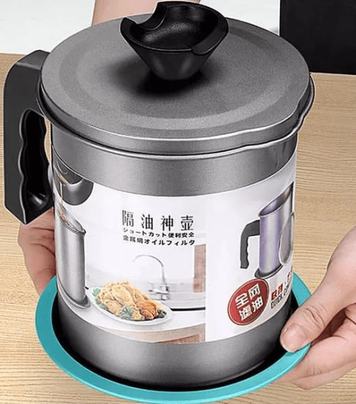1.4 litre Oil Strainer Pot and Oil Filter bucket