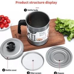 1.4 litre Oil Strainer Pot and Oil Filter bucket