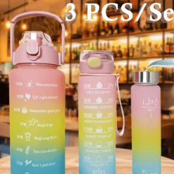 3pcs Sports Plastic Water Bottle Set