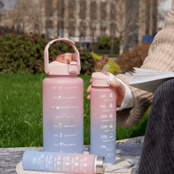 3pcs sports plastic water bottle set
