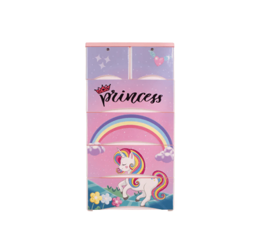 Phoenix Orchid Unicorn Plastic drawers 4+2