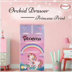 Phoenix Orchid Unicorn Plastic drawers 4+2