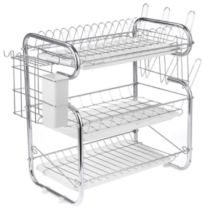 3 Layer Stainless Steel Dish & Plate Rack