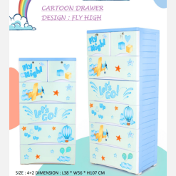 Phoenix Orchid Fly High Plastic drawers 4+2