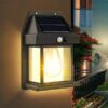 New Solar Tungsten Filament Lamp Outdoor Waterproof Intelligent Induction Wall Lamp Garden