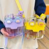 Dual Partition Kids Water Bottle Sipper 530ml