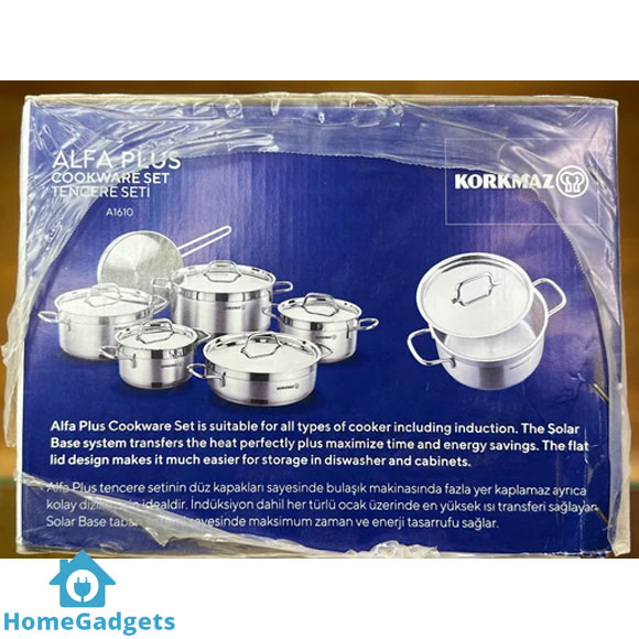 Korkmaz Alfa Plus Cookware Set 10 Pcs 3 Korkmaz Alfa Plus Cookware Set 10 Pcs