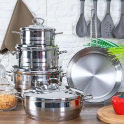 Korkmaz Astra Cookware Set of 9 Pieces