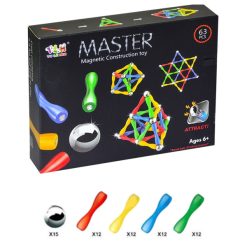 Master Magnetic Construction Building Blocks Set Toy 63 Pcs