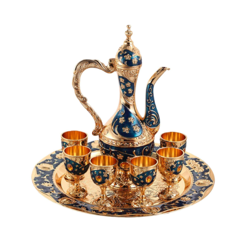 Tea Pot Set Luxury with Cups Kawa Set
