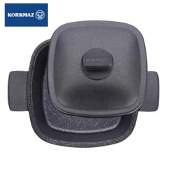 Korkmaz Casterra Square Cast Iron Pot