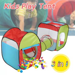 Adventure 3 Piece Indoor Outdoor Childrens Playhouse Ball Pit Play Shuttle Tunnel Tent