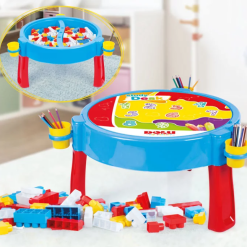 Dolu 2-in 1 Activity Table 100 Jumbo Blocks