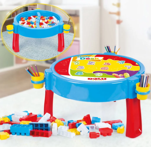 Dolu 2-in 1 Activity Table 100 Jumbo Blocks
