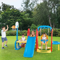 Dolu 7-in-1 Slide Swing Table Playground
