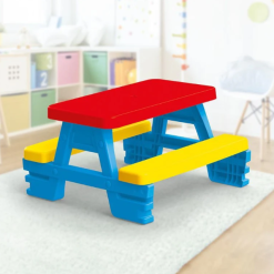 Dolu Red And Yellow Picnic Table