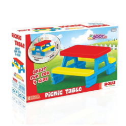 Dolu Red And Yellow Picnic Table