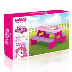 Dolu Unicorn Activity Picnic Table