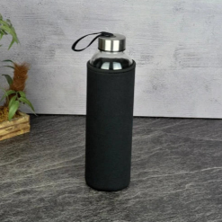 Glass Water Bottle With Cover